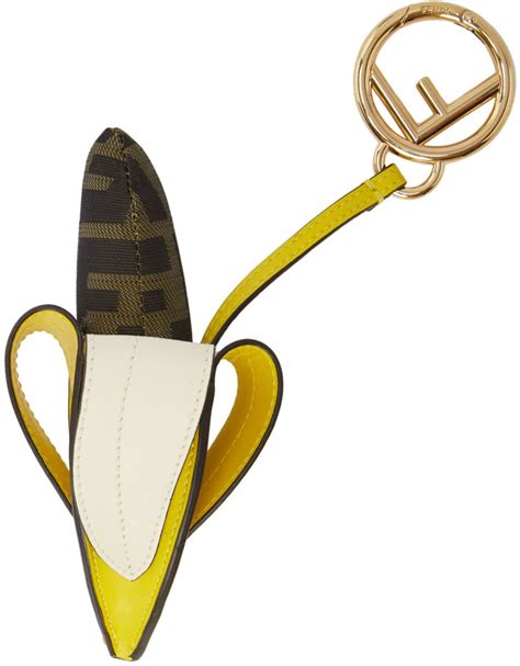 fendi keychain banana|real real fendi keychains.